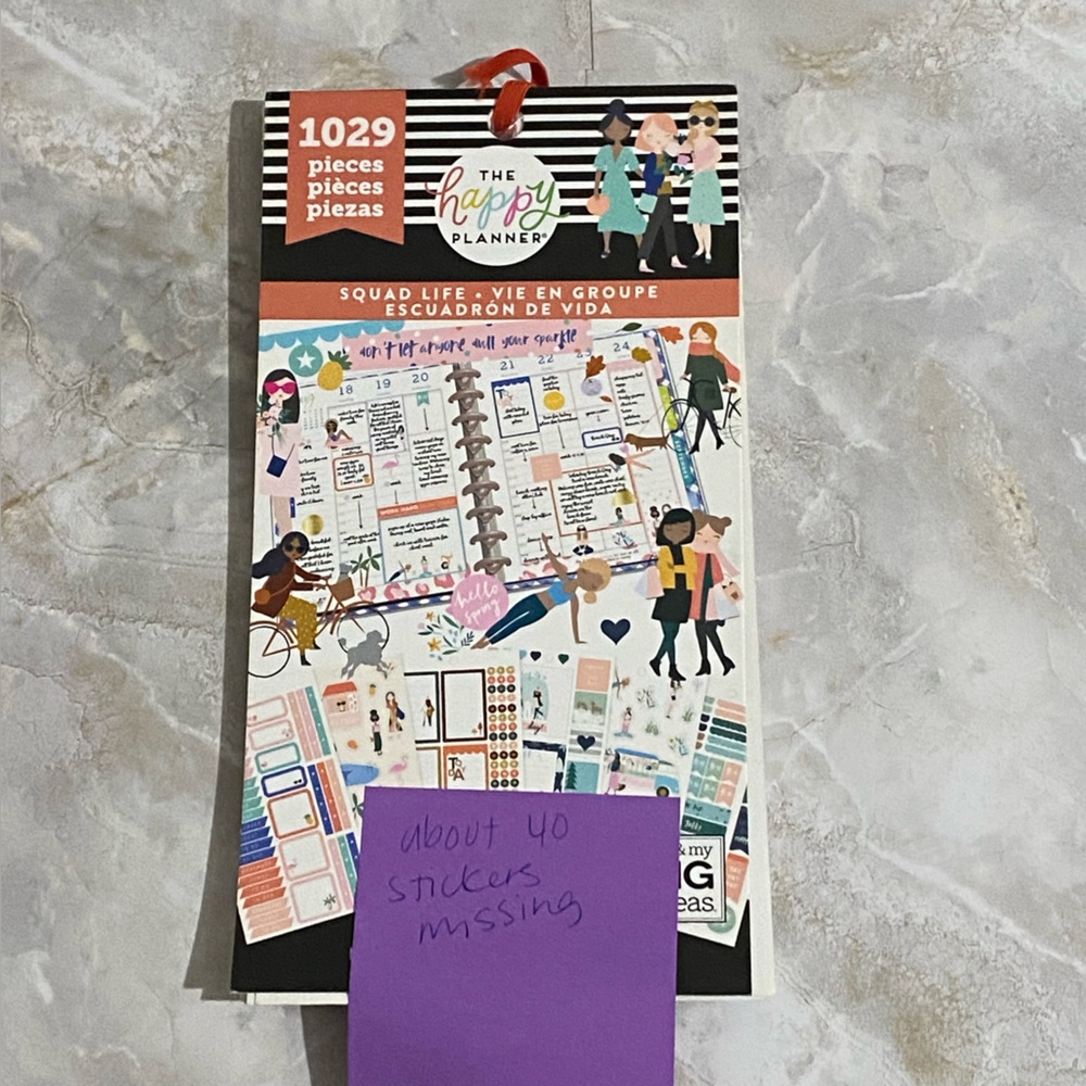 Set of 2 - The Happy Planner Stickers - Squad Life & Happy Quotes - Picture 2 of 5
